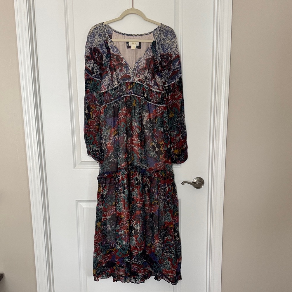 Maeve by Anthropologie Long Sleeve Maxi Dress